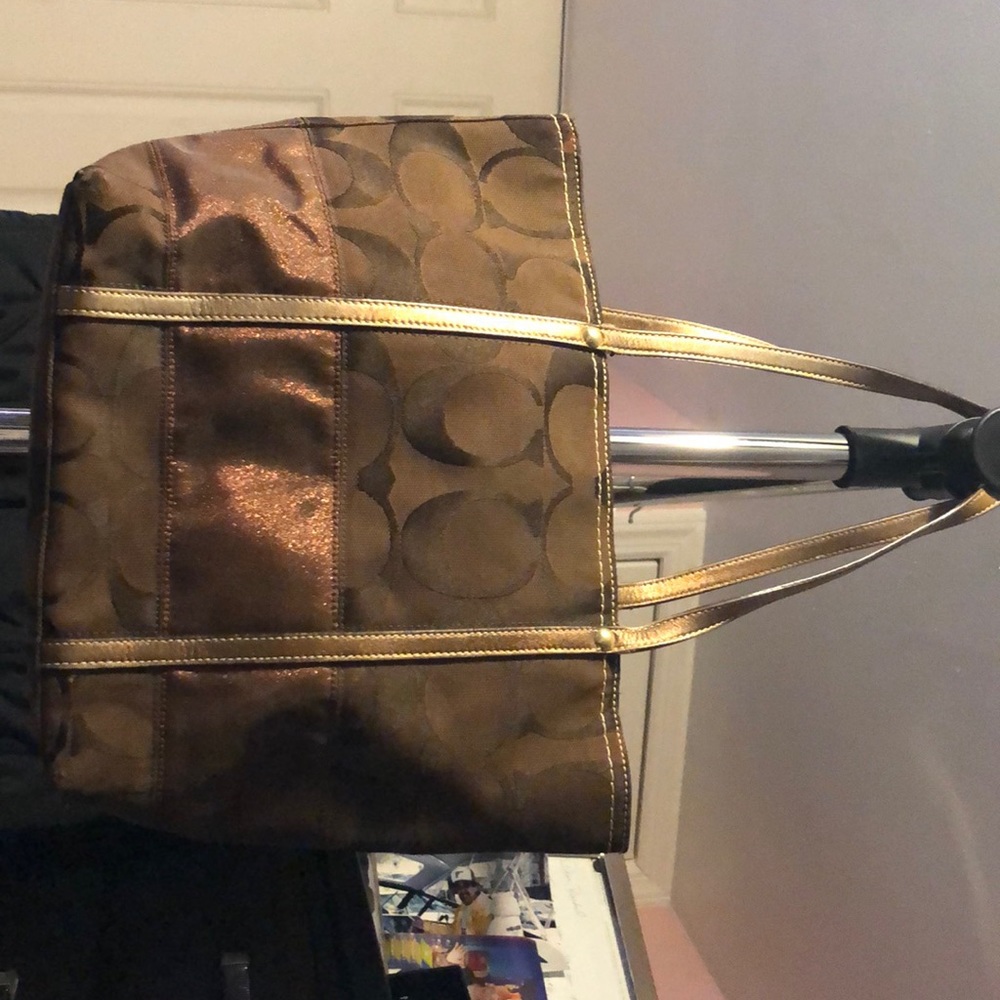 Brown coach bag